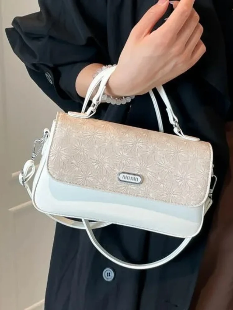 

2025 Chic Mini Square Bag, Solid Color Shoulder Purse for Women, Luxe Crossbody Tote, Versatile Day to Night Bag, Textured Sling