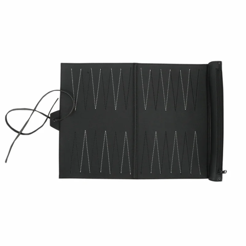 CYGJ-Roll Up Backgammon Sets Portable Travel Board Game Set For Adults And Kids Foldable PU Classic Chess Board Roll-Up Easy To