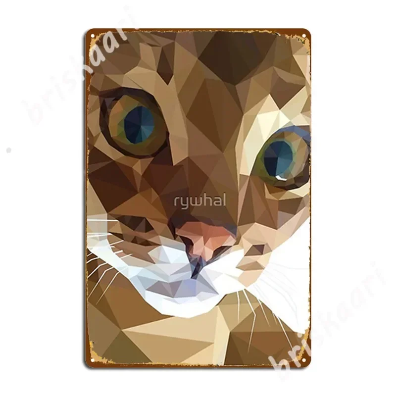 Abyssinian Cat Metal Signs Cinema Kitchen pub Garage Funny Poster Tin sign Posters