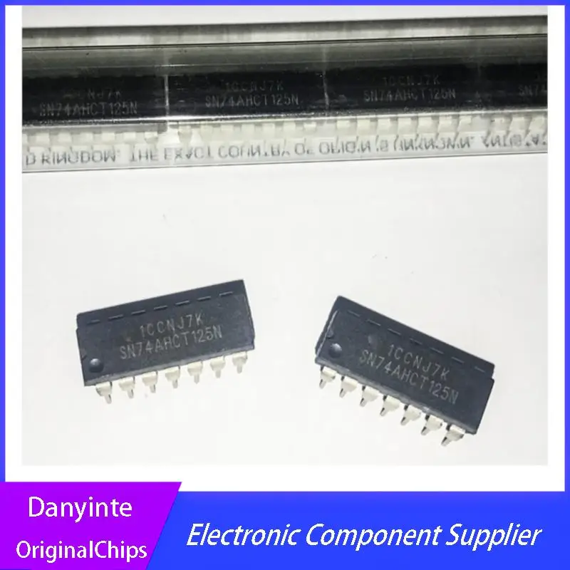 10PCS/LOT SN74AHCT125N 74AHCT125N 74AHCT125  DIP-14 buffer  line driver