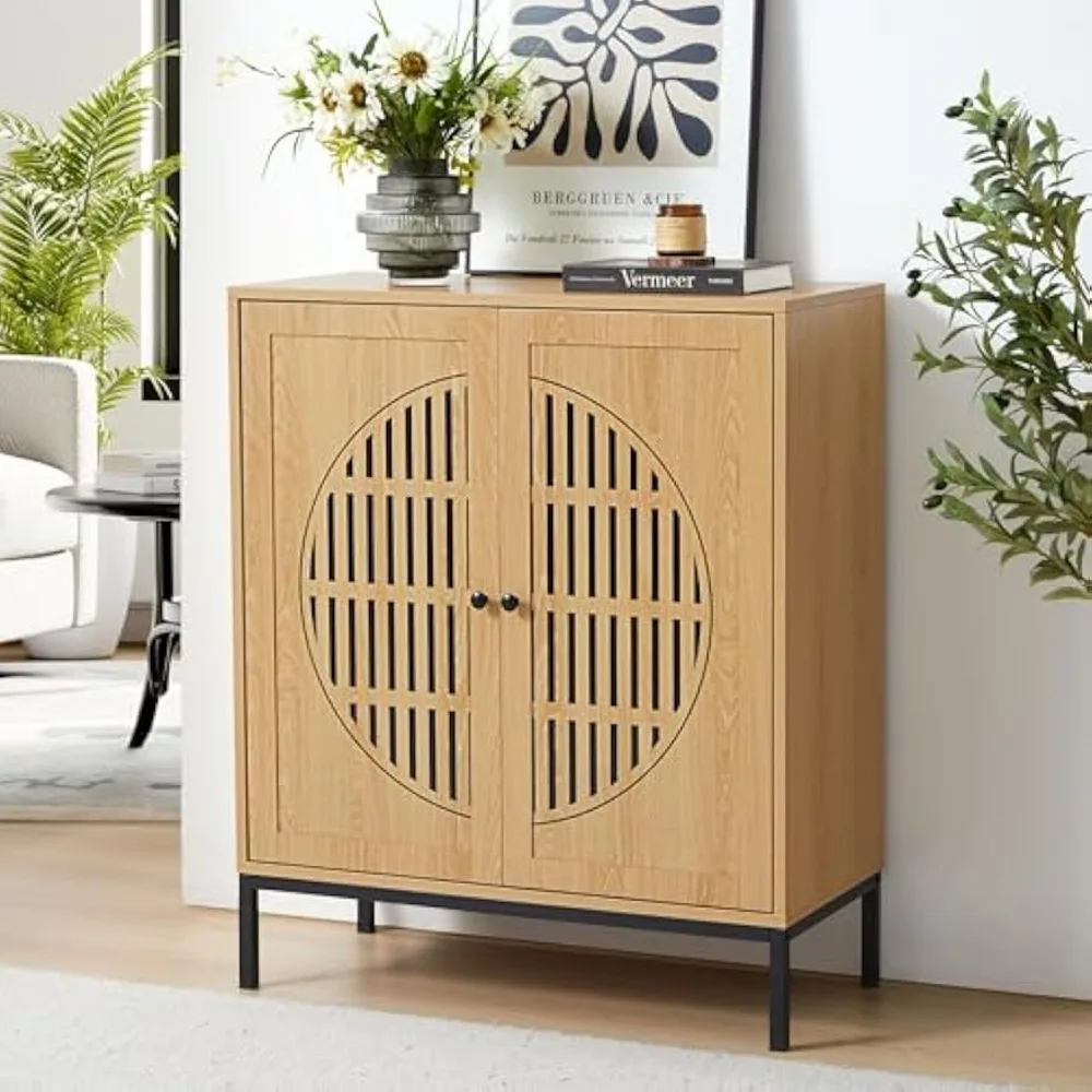 

29.5'' Storage Cabinet with Shelves, Wood Sideboard Buffet Cabinet with Storage, Modern Accent Coffee Bar Cabinets with 2 Doors