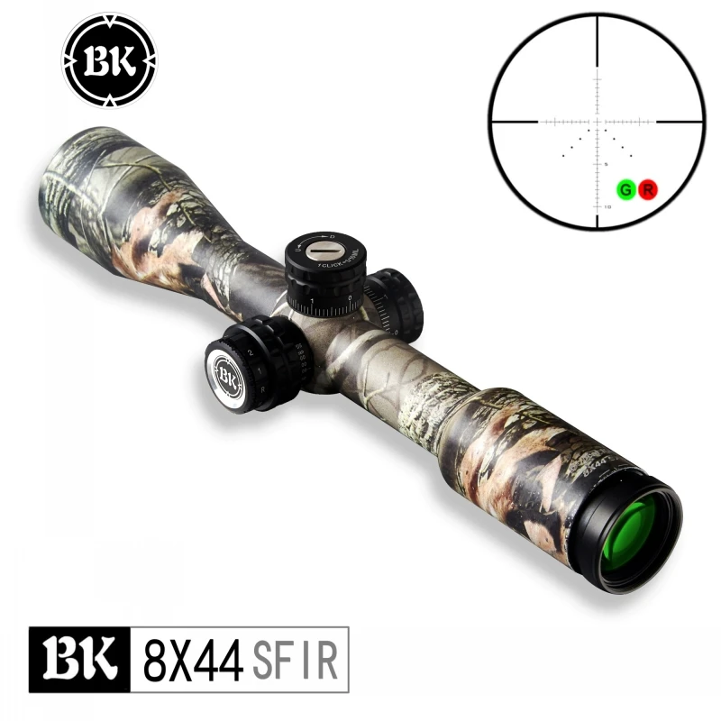 Bobcat King 8X44 SFIR Camouflage Appearance Tactical Optical Sight Sniper Hunting Rifle Aiming Air Gun Riflescope