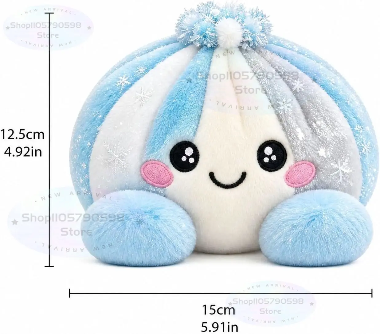 Christmas Big Mystery Dumpling, Cute Plush Stuffed Steamed Bun Squishies,Dumpling Plush Giant Dumpling Stress Ball Squeeze view 3