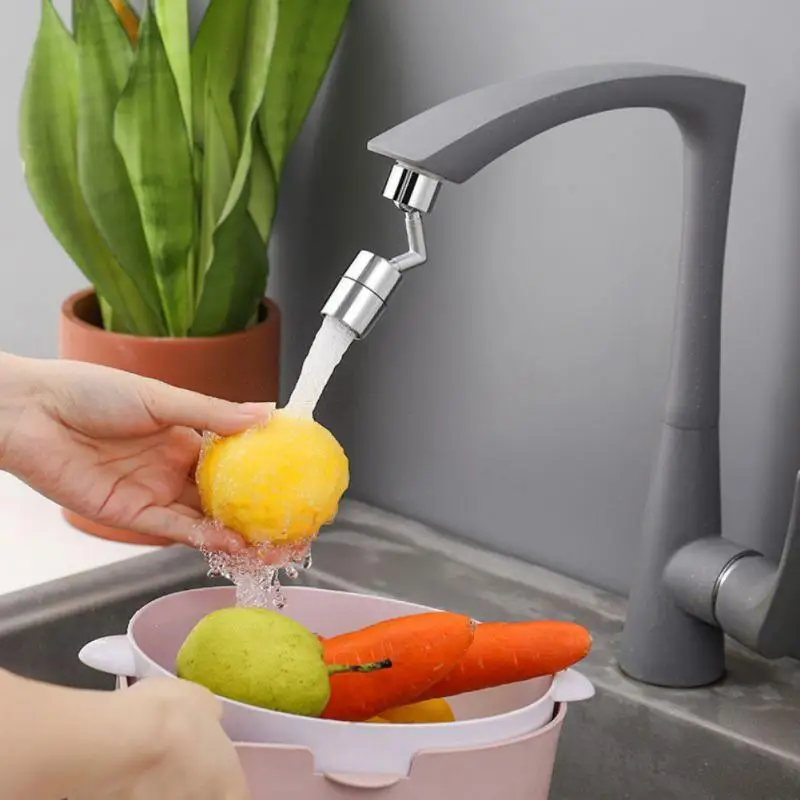 Universal Faucet Splash Proof Head Mouth External Joint Rotatable Pressurized Filter Extender Kitchen Bathroom Sink Accessories