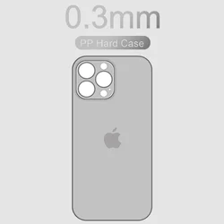 0.3mm Ultra Thin Clear Matte PP Hard Ultra Slim Case For Iphone 15 14 13 12 Mini 11 Pro Xs Max Xr 7 8 Plus Shell Bumper Case