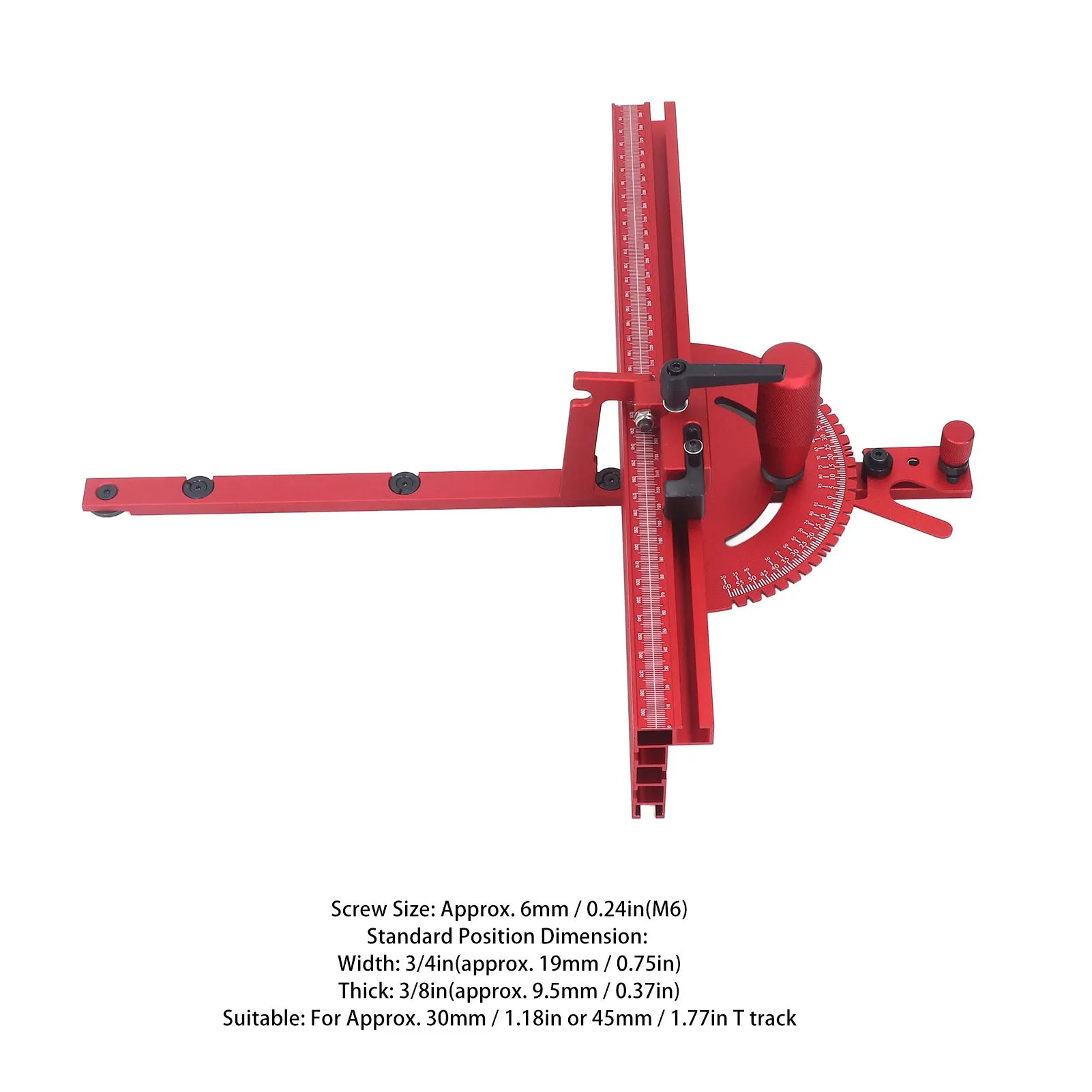 Accurate Miter Gauge System Table Saw Miter Gauge System Fence Accurate Engraving Machine Accessories with Limit Stop