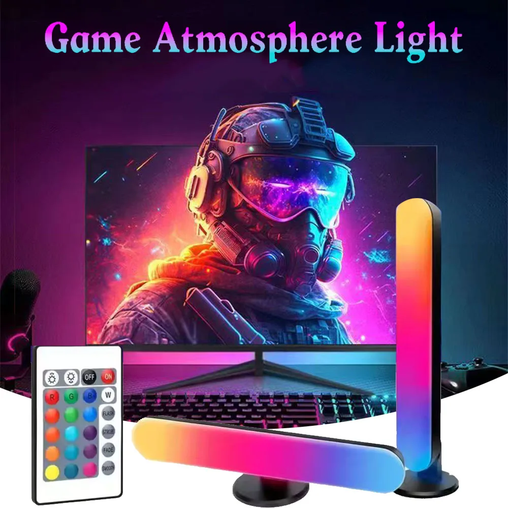 

LED Night Light Bluetooth for Bar Decoration, RGB Lighting with Remote Control for Desktop TV Games and Bedroom Decoration