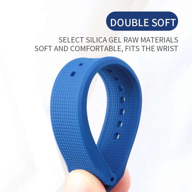 Szybko usuń zegarek z gumy silikonowej opaskę 18 mm19mm20mm21mm22mm wielokolorowa uniwersalna bransoletka nurkowa dla breitlinga/obywatela/seagulu