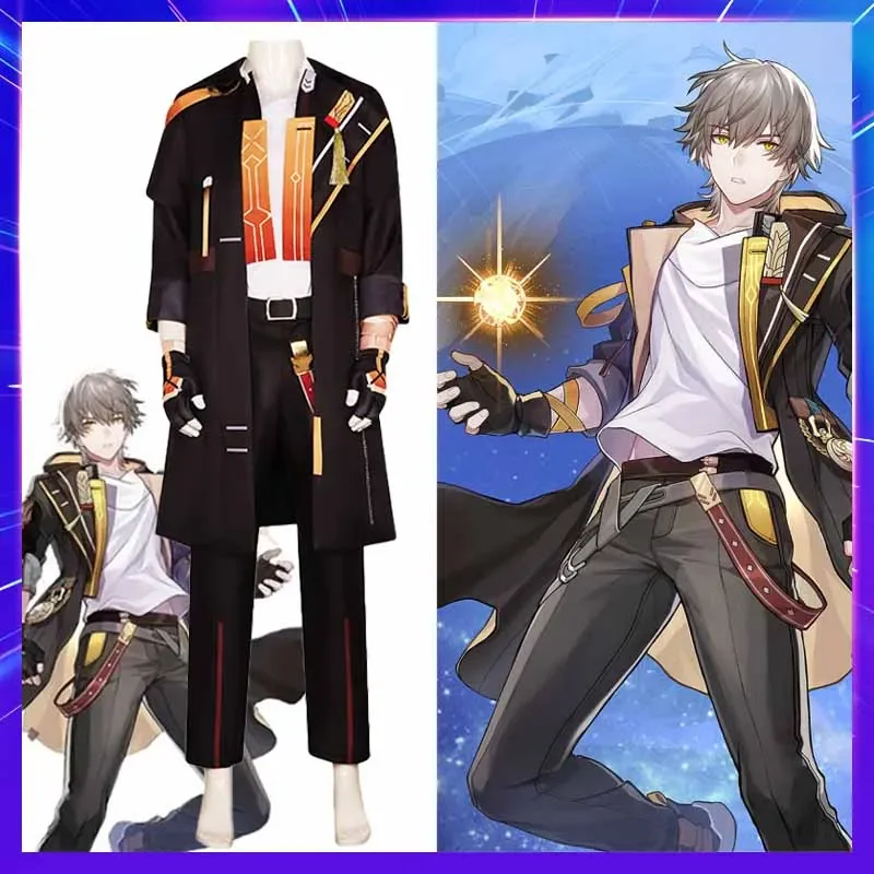 Anime Game Honkai: Star Rail Cosplay Costumes Trailblazer Male Protagonist Wig Men Uniform Suit Halloween Carnival Boy Outfit