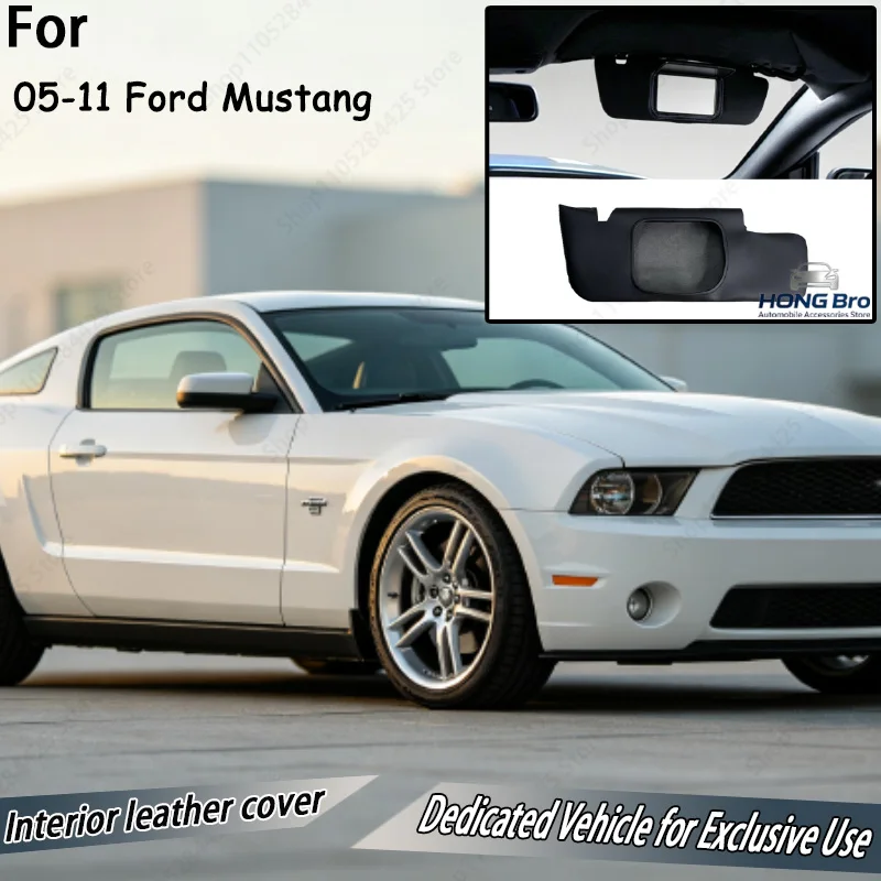 Suitable for 05-11 Ford Mustang Sun Visor Repair Leather Cover Replacement Cover Main and Passenger Driver Replacement Foreskin