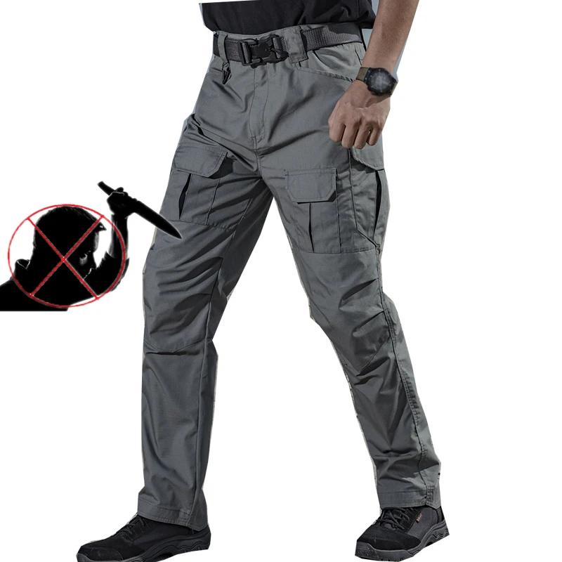 Self Defense Safety Pants Anti Cut Anti Knife Trousers Tactical Pants Multi Pocket Slash Proof Body Protection Civil Use Outdoor