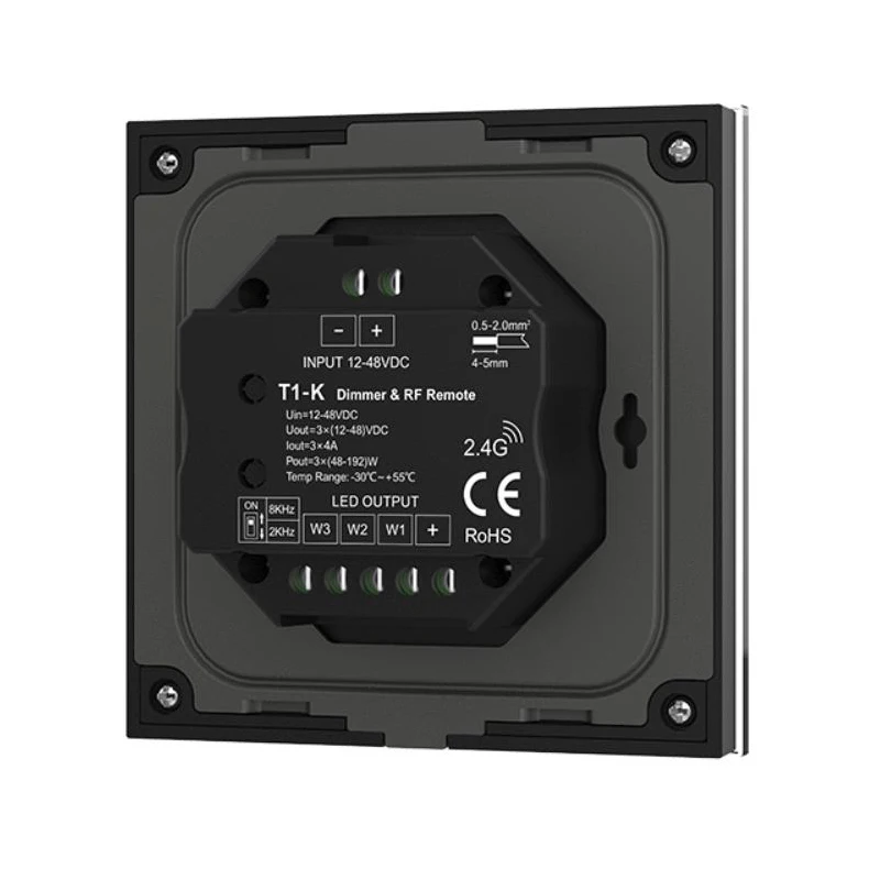 3ch-4a-12-48dc調光コントローラー-t1-k-rf-24gシングルゾーンリモコン対応
