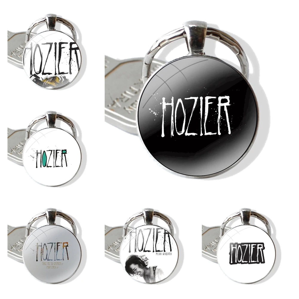 Keychain Handmade Glass Cabochon Key Ring Holder Pendant Key Chains Hozier