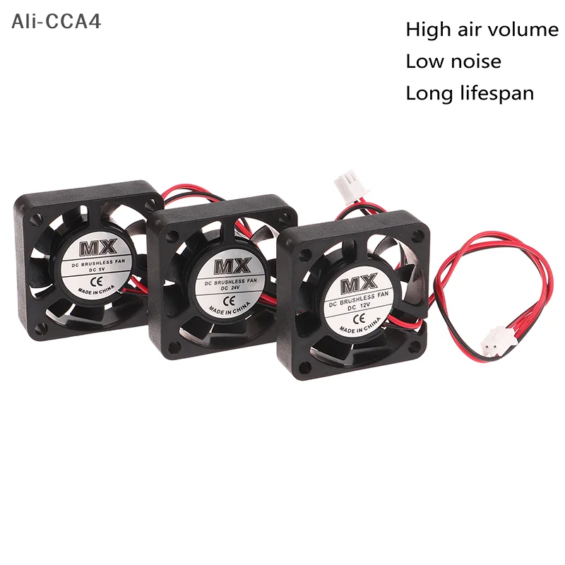 CCA4-For Stage Light Innovative 4010 Oil Bearing Brushless Cooling MX 40mm Black Silent Heat dissipation Fan DC 5V 12V 24V