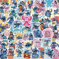 50pcs Disney Cartoon Kawai Stitch Stickers for Laptop Phone Suitcase Diary Guitar Graffiti Waterproof Sticker Decals Kids Toy