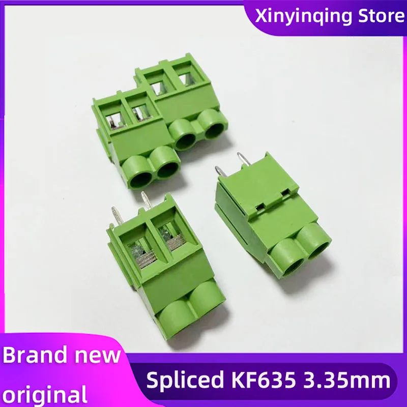 XYQ 5-10 قطعة KF635 تباعد 6.35 مللي متر المسمار PCB محطة كتلة موصل KF635 2Pin 3Pin 300 فولت 30A المسمار محطة #1