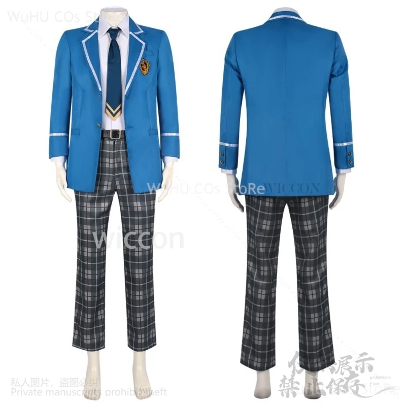 Game Ensemble Stars Cosplay Knights Fine DK School Uniform Coat Pants 3 Colors Tie For Man Halloween Christmas