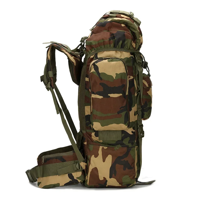 Outdoor Backpack For Unisex 2024 New Autumn Waterproof Large Capacity 65L Hiking Camping Trekking Gear High Quality Camo Bag