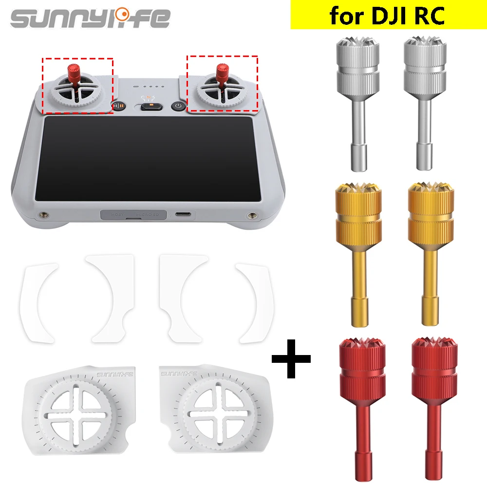 

Sunnylife Remote Control Joysticks for DJI RC Aluminium Alloy Extended Rocker For DJI Mini 3 Pro/FLIP/Mini 4 Pro Drone Accessory