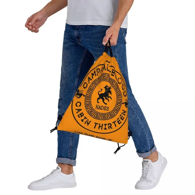 Cabin Thirteen - Hades - Percy Jackson - Camp Half-Blood Backpacks Drawstring Bags Drawstring Bundle Pocket Sports Bag Book Bags