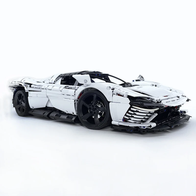 MOC 8787W Technical Super Sports Car Building Blocks 1:8 Hypercar Vehicles Bricks Puzzle Assembly Toy Christmas Gift For Boy Kid