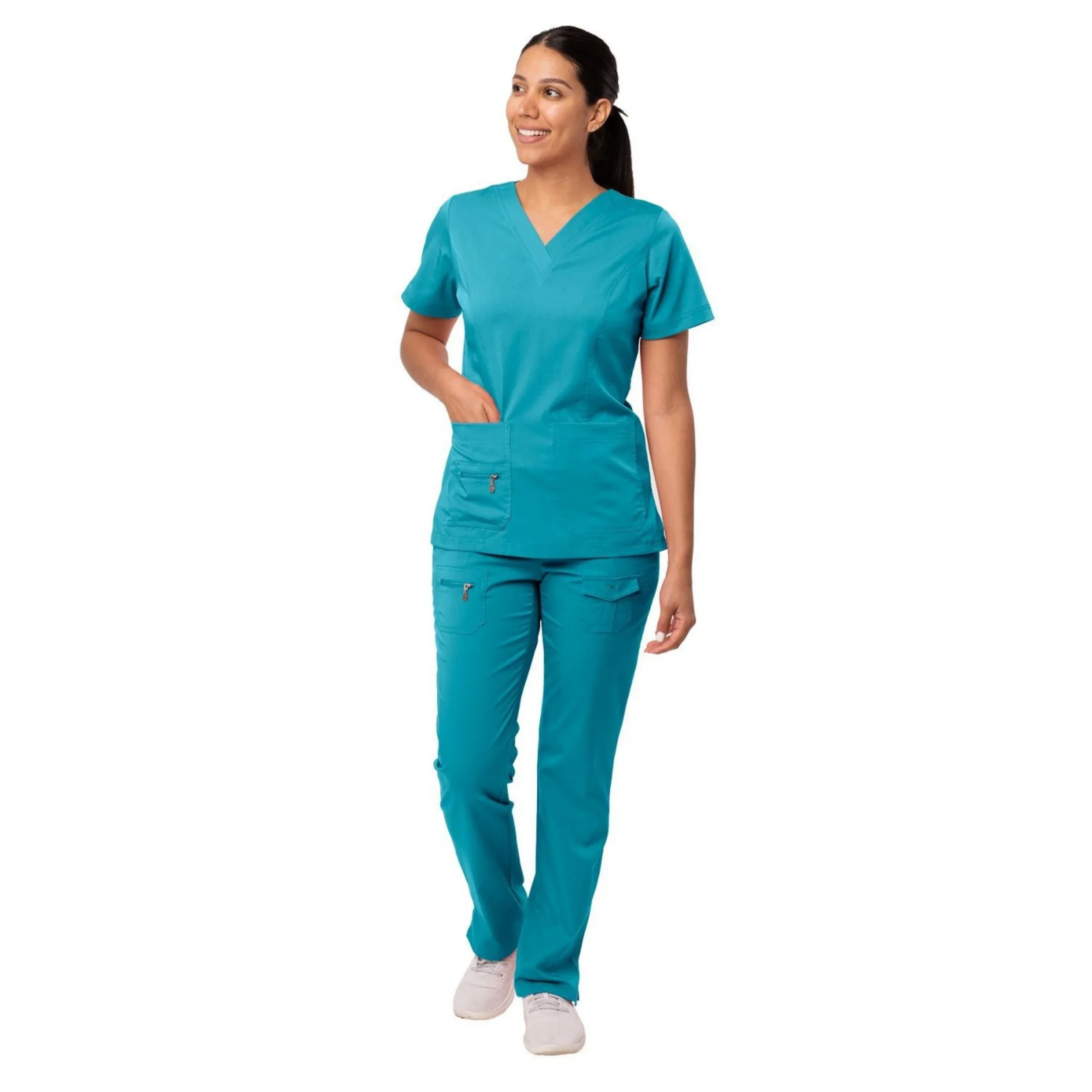 Nieuwe chirurgische uniformen vrouw scrubs medische werkkleding top en broek sets klinische medische pak kleding voor arts verpleeguniform