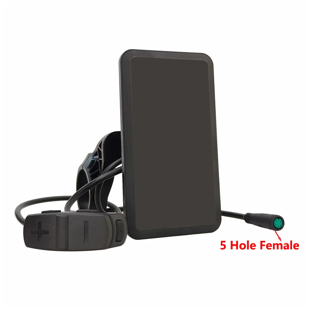 YL91F Electric Bike LCD Display Screen Meter 36V 48V 5Hole Waterproof Connector Speed Controller Panel For Ebike MTB Accessories