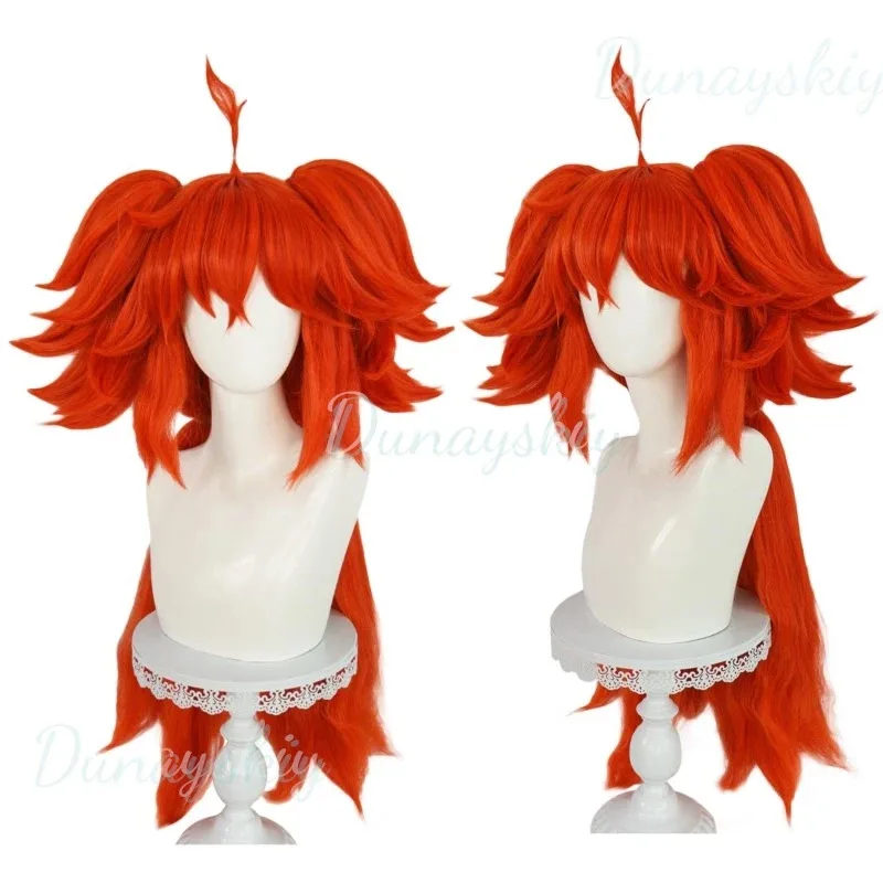 20151123 Koleda Belobog Cosplay Costume Game Zenless Zone Zero Anime Wig Heavy Industries Uniform Orange Long Hair Headgear Glov