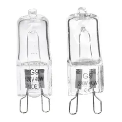 G9 Oven Bulb Light Microwave Oven Halogen Bulb Lamp High Temperature Resistant For Household Kitchen Appliance 40W 110/220V