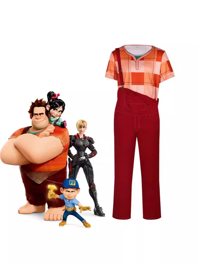 

Ralph, the Invincible Destroyer of European and American Anime, the Invincible Destroyer of Cartoon Anime Jumpsuit Set Halloween