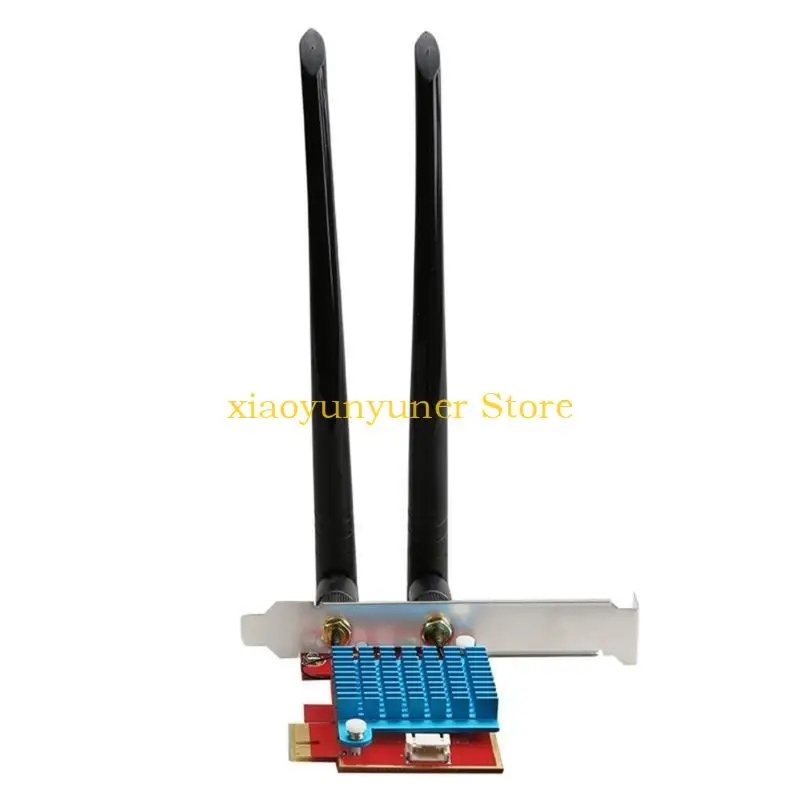 

P9JB Pcie-1x To M.2 NGFF-Ekey Мини-адаптер беспроводной сетевой карты Wi-Fi, поддерживающий Bluetooth-совместимость с двойной