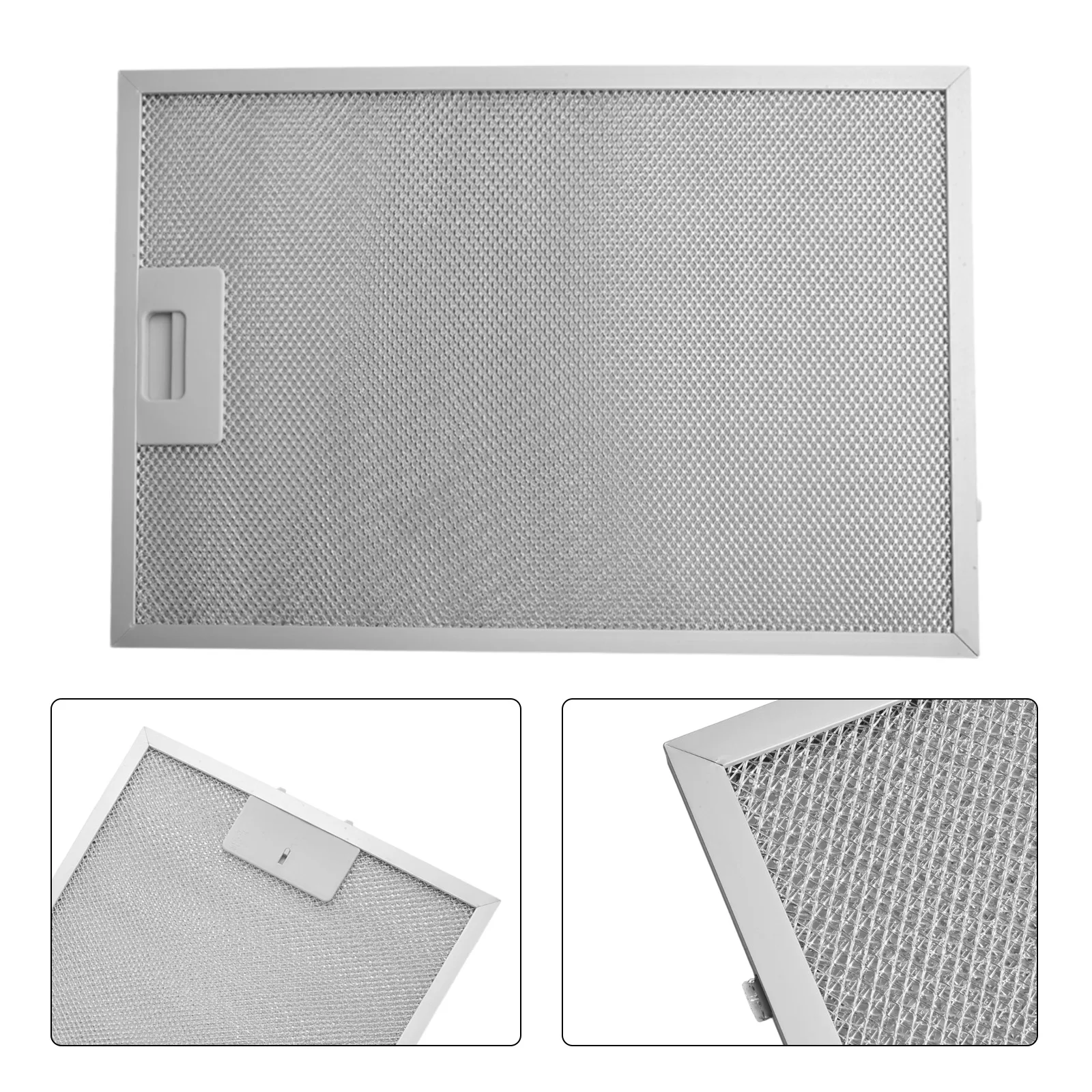 Silberne Dunstabzugshaubenfilter, Filterfilter, langlebige und langlebige, aluminisierte Fettfiltration, Dunstabzugshaubenfilter
