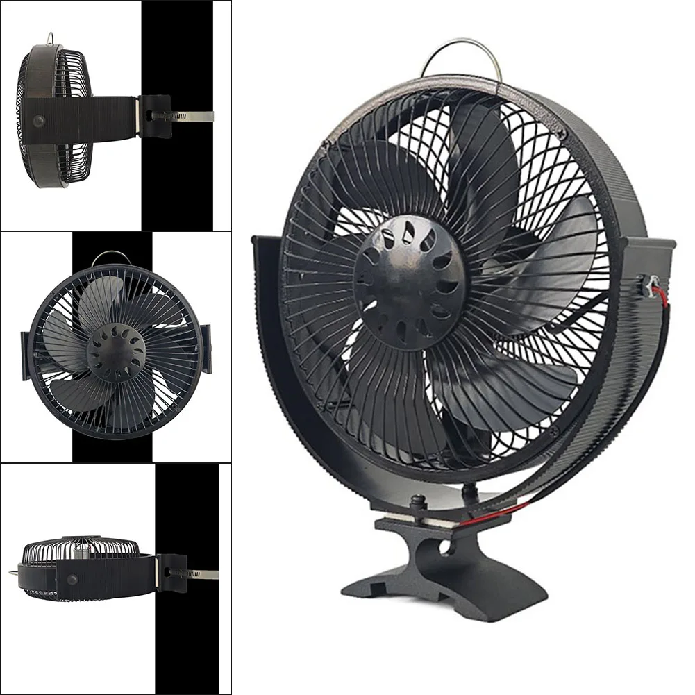 6-Blade Heat Powered Stove Fan For Wood Log Burner Fireplace Quiet Environmental Fan Heater Tool Heat Distribution 205*90*250mm