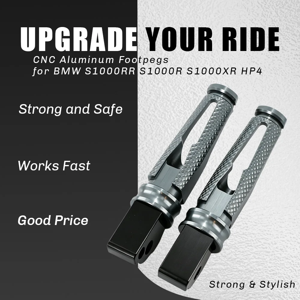 Rear Footrest Footpeg Motorcycle Behind Passenger Foot Rest Pedal CNC Aluminum For BMW S1000RR S1000R S1000XR S 1000 RR R XR HP4