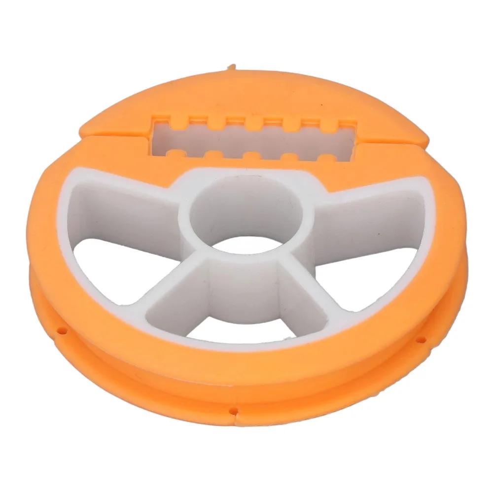 6PCS Silicone Fishing Line Spool Holders Circular Winding Plates Random Color Fishing Line Storage Holders ID 7cm