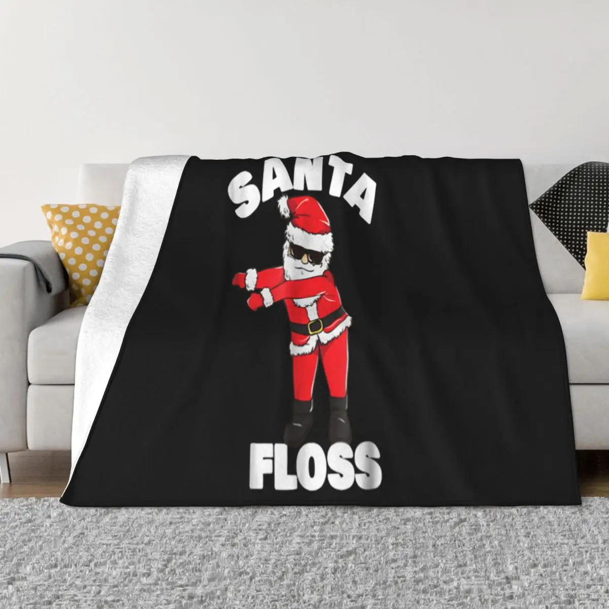 Premium Santa Floss Dance Christmas Pajama Kids Flossing Creative New Design Women Autumn Throw Blanket