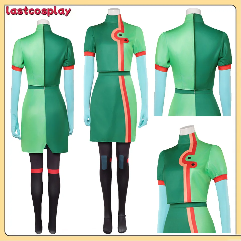 Andi Cosplay Kostüm Ritter 2025, Cartoon Guinevere Fantasia Frauen Erwachsene Top Kleid Hosen Handschuhe Halloween Karneval Party Anzug