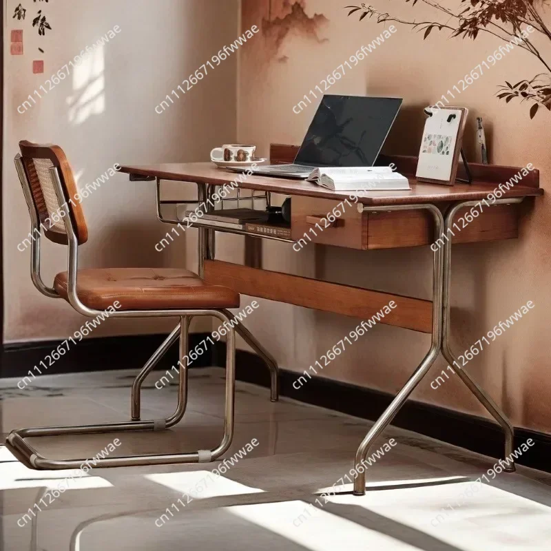 Office Rattan Backrest Dining Chairs Modern Luxury Relax Bow Shaped Chair INS Computer Seat Computer Chair Restaurant Furniture