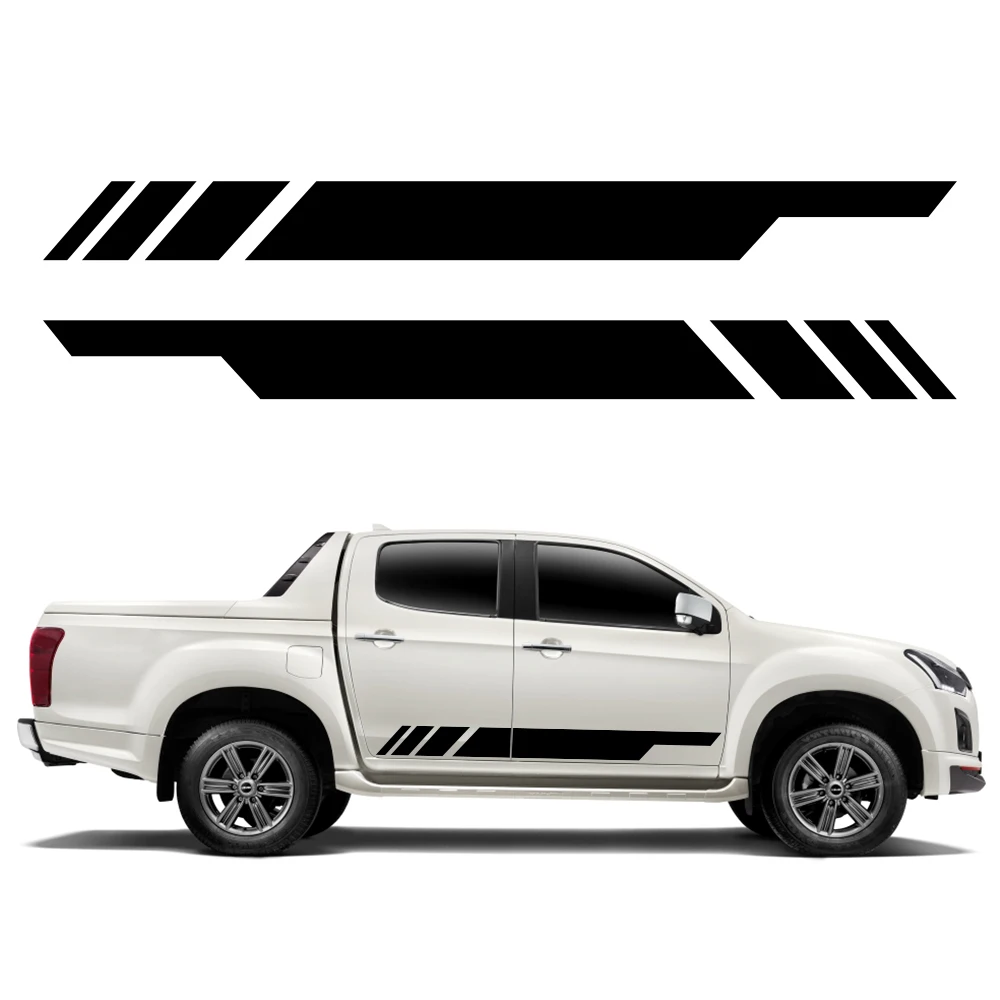 

Universal Car Side Door Strip Stickers Cool Style Pickup Truck Vinyl Film Decals Decoration Car Accessories For Pickup Truck SUV