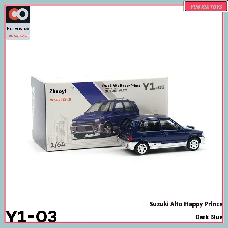 

2025 Xcartoys 1/64 миниатюрная модель автомобиля из сплава, модель игрушки Happy Blue, модная коллекция, украшение для дисплея, подарок