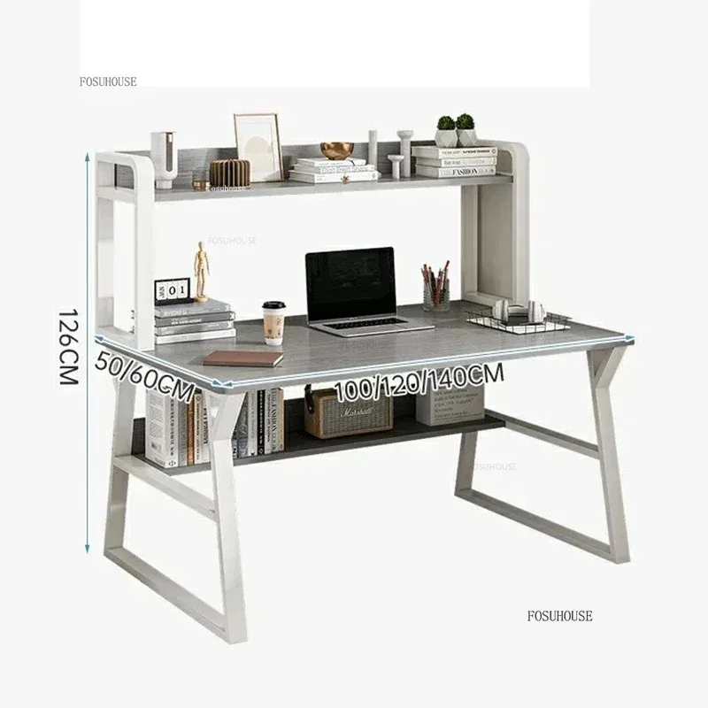 Desktop Computer Desks with Drawer Office Furniture Student Study Desk Simple Modern Office Desks Home Bookshelf Integrated GM