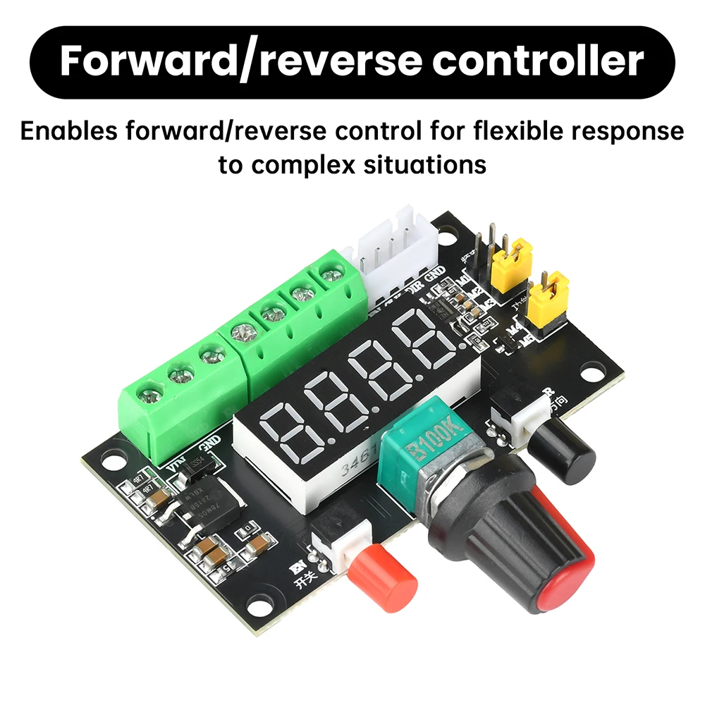 LED Digital Display 12V 24V Stepper Motor Driver Forward and Reverse Controller Speed Control Module PWM Pulse Signal Generator