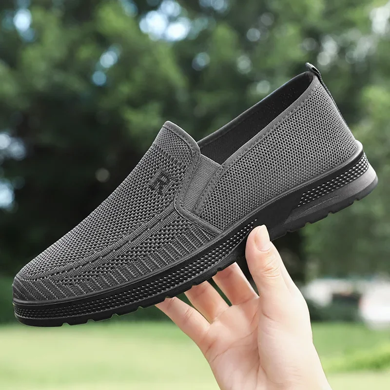 Summer New Polyurethane Light and Comfortable Dad Shoes Fashionable Versatile Lazy One-pedal Men's Shoes