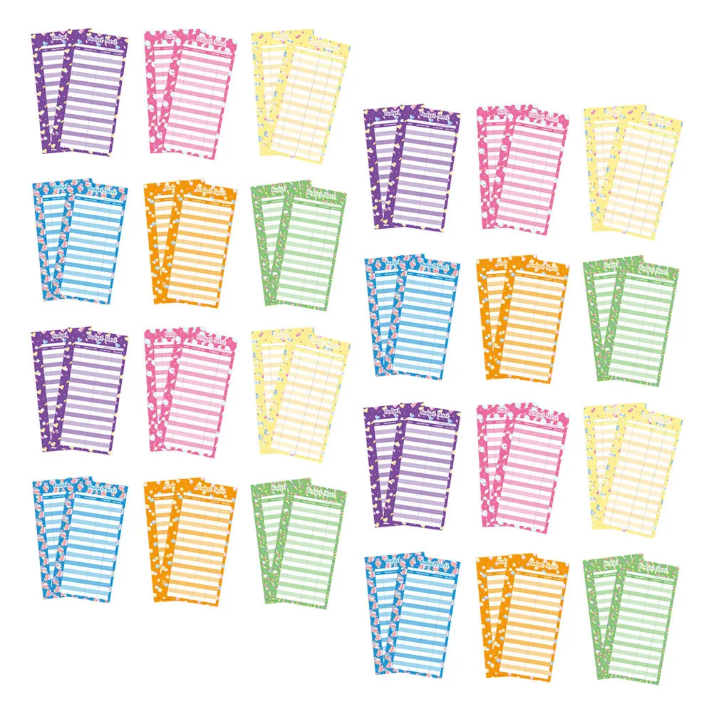 60 قطعة أوراق الميزانية نمط الحلوى 6-Hole لكمة A6 الموثق إدراج السلس ورق للكتابة حساب المقتفي مخطط مكتب #1