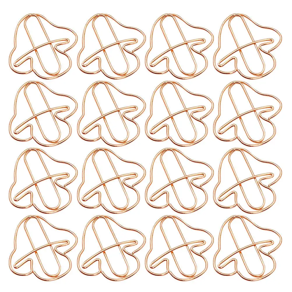 30Pcs Pcs Mushrooms Decorative Organizer Cute Paper Clip For Office Desk Accessories Event Decor Document Journaling