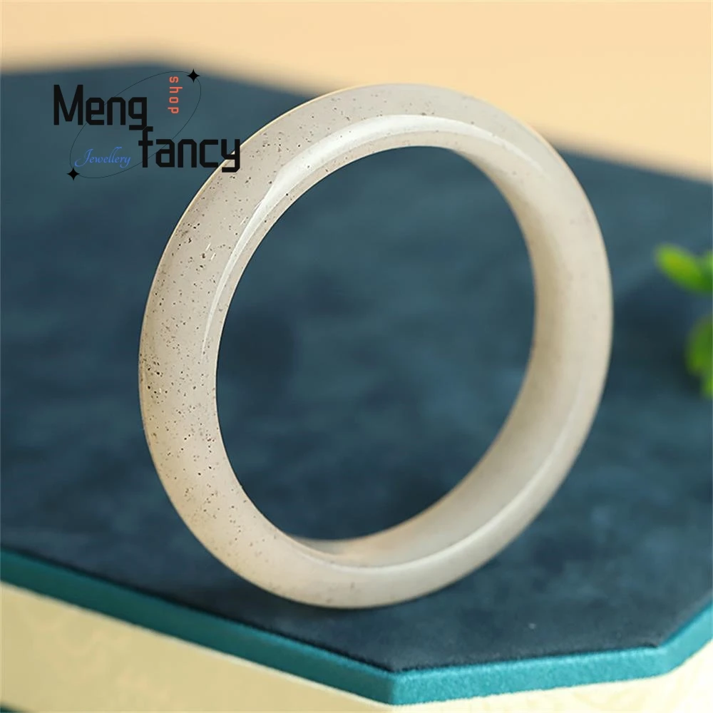 

Natural Golden Silk Jade Starry Sky Oily Bracelet High-grade Fashion Jewelry Best Selling Sexy Young Girls Popular Holiday Gifts