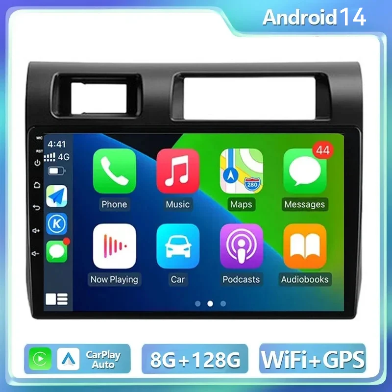 

For Toyota Pickup Land Cruiser LC 70 79 Series 2007-2020 Car Radio Multimedia Player Android 14.0 Navigation DSP Carplay 4G+WIFI