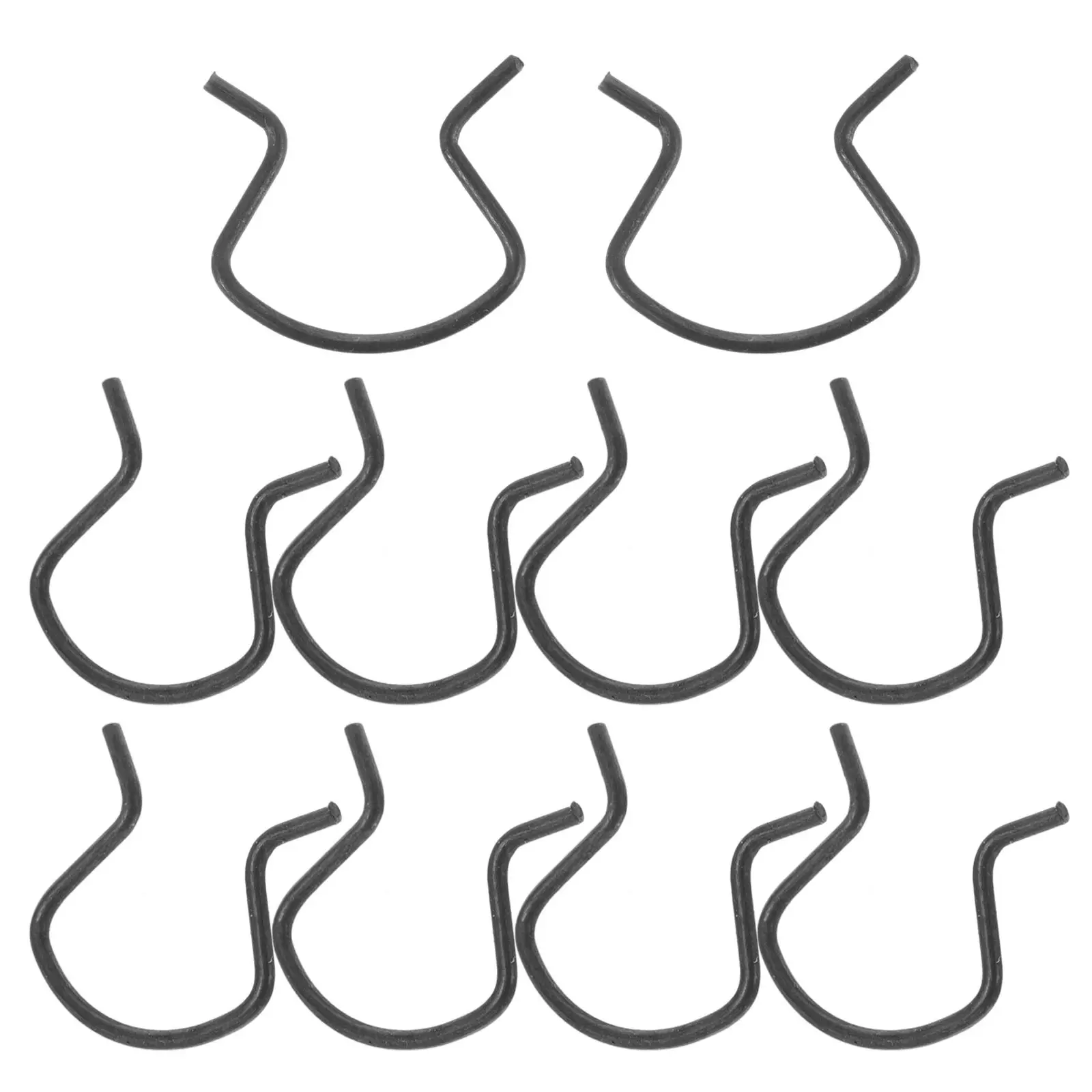 10Pcs Car Window Crank Retainer Clip Metal Door Handle Fixing Tool Versatile Compatibility Sleek Design Replacement Window Crank