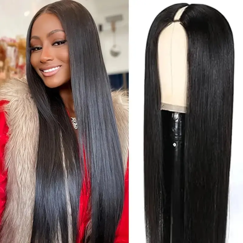 Rosabeauty 13x6 Straight Lace Front Wig Human Hair 40 Inch 13X4 Frontal 5X5 Glueless Ready to Wear Wigs 250% For Women