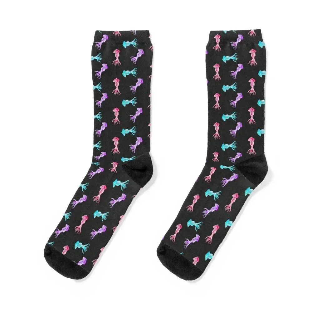 

GLOW SQUIDS Socks Wholesale Soccer colored winter gifts Girl'S Socks Men's